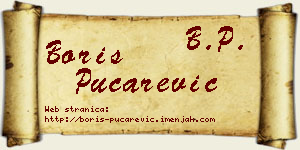 Boris Pucarević vizit kartica